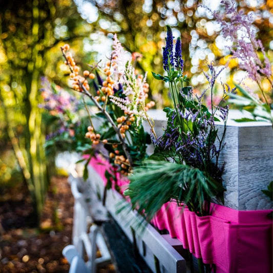 Bloemenband gekleurd