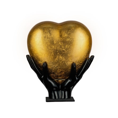 Eternal embrace heart urn - red gold