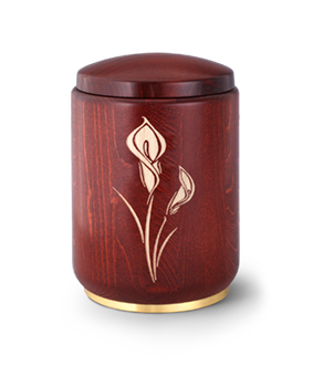 Houten urn Emilia Calla