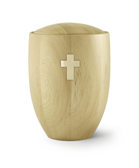 Houten urn Walnut Els · Natuur