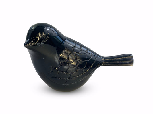 Mini urn vogel blauw