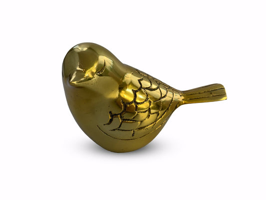 Mini urn vogel goud