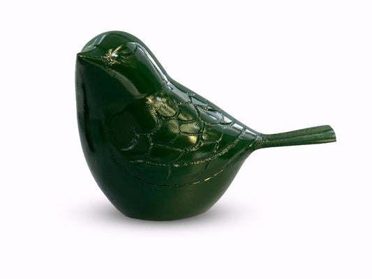 Mini urn vogel groen