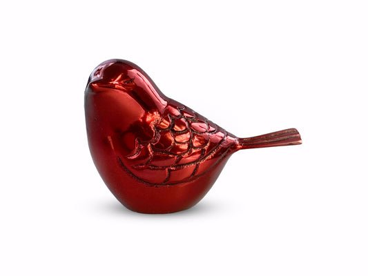 Mini urn vogel rood