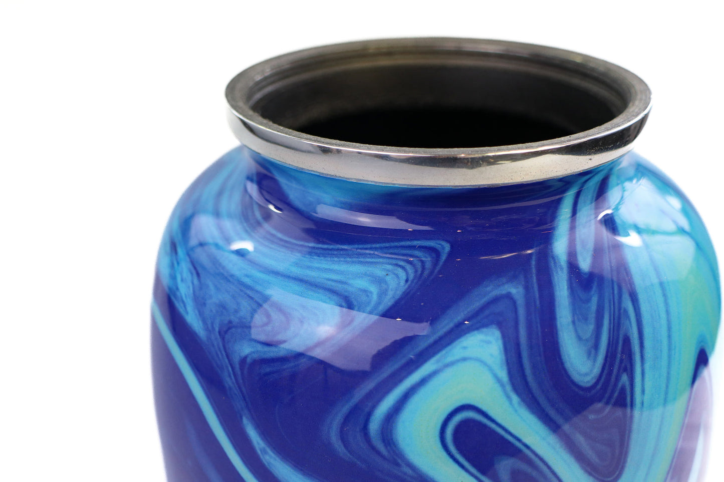 Moderne urn licht en donkerblauw