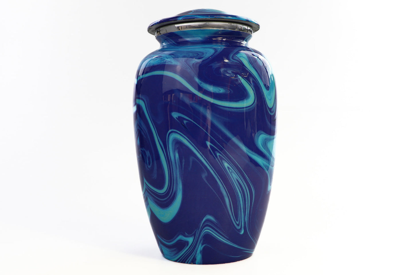 Moderne urn licht en donkerblauw