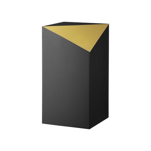 Obsidian Prism Urn - gold