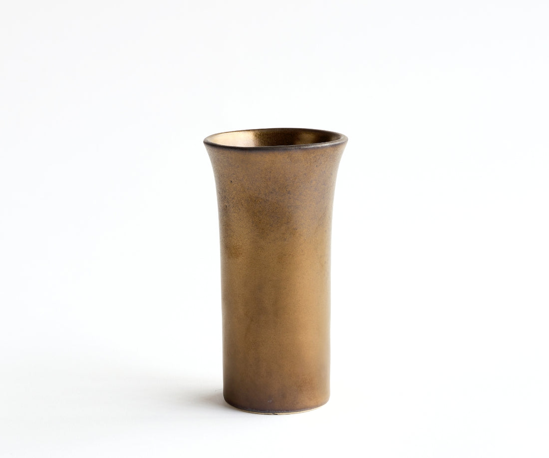 TULIPA - handmade vase in copper colored ceramic