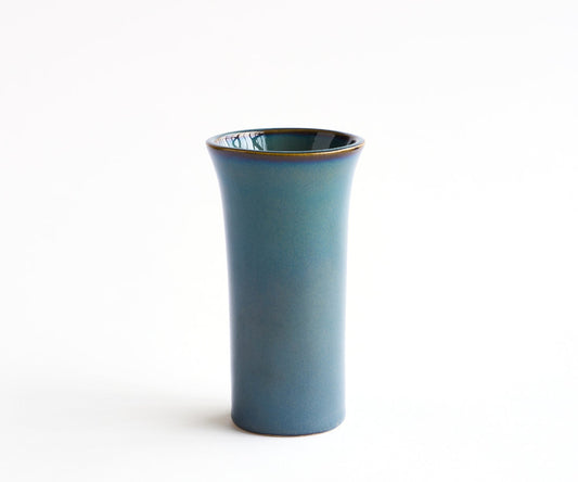 TULIPA - handmade vase in green and blue ceramic