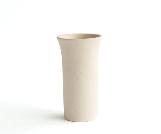 TULIPA - handmade vase in soft beige engobe